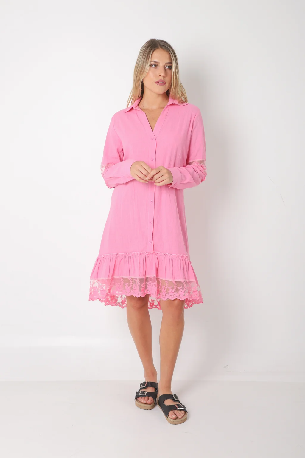 Vestido CANBERRA Lino con Tull Colours GUK4004