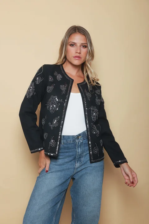 Chaqueta LOREIN Gabardina Bordada GU6004