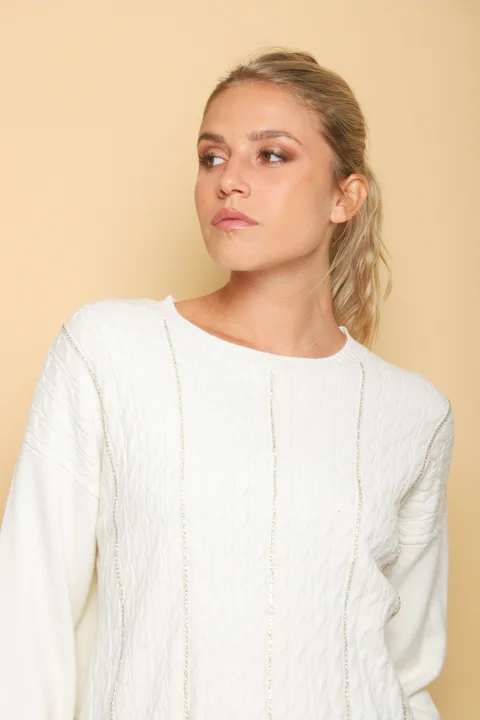 Sweater DANERI c/strass GUL850