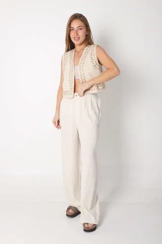 Palazo SOLE Lino Pinzas GUC46 - Vista 3