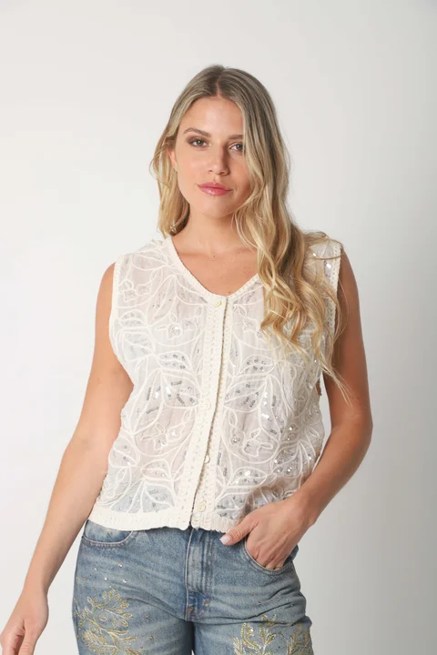 Chaleco VOLTIER Bordado  GUCH3011