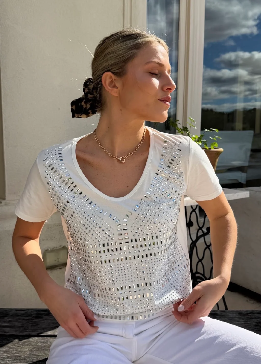 Remera KALESI con Piedras GUJ5209