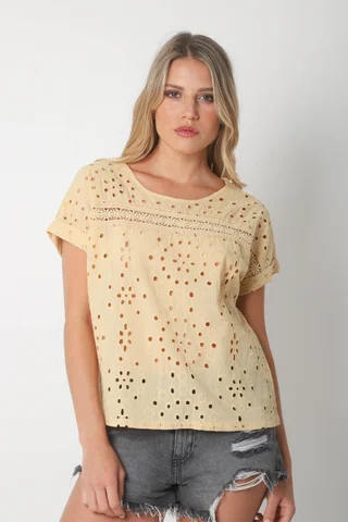 Blusa NADINE Broderie Bordada GUK70203 - Vista 2