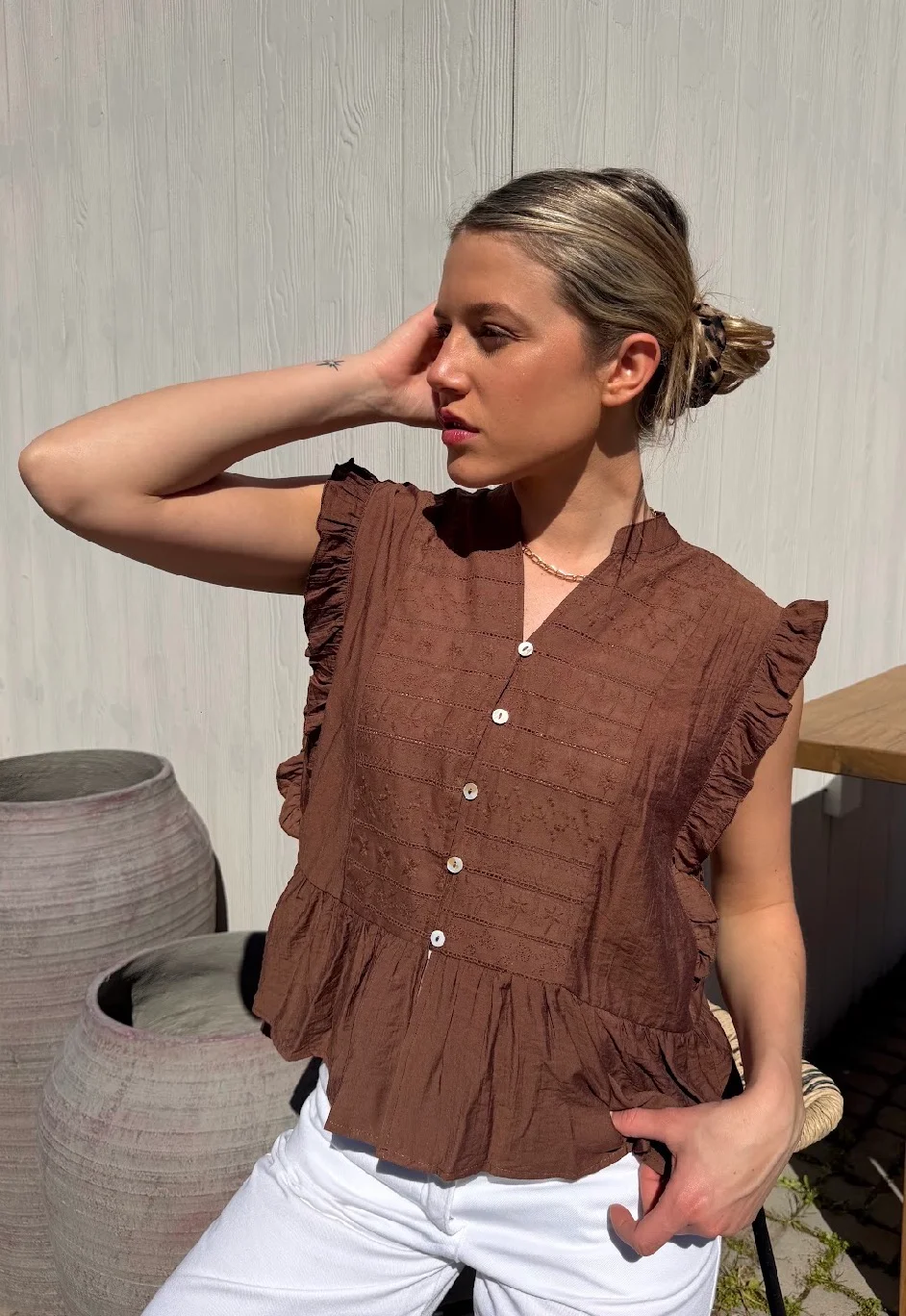 Blusa MURAI Broderie GUV54