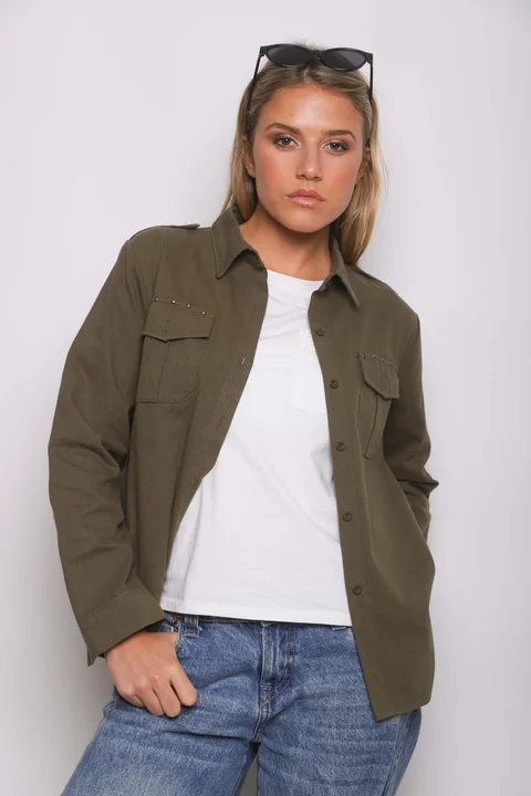  Camisa WANSEL Gabardina Bordada GU70284