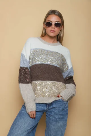 Sweater TOMPSON Rayado GU250958 - Vista 3