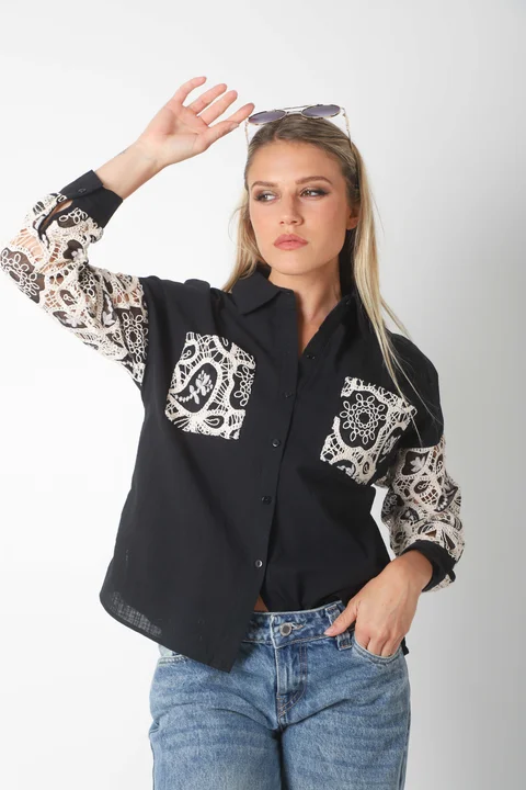 Camisa MARLENE Lino con Bordado GUK70168