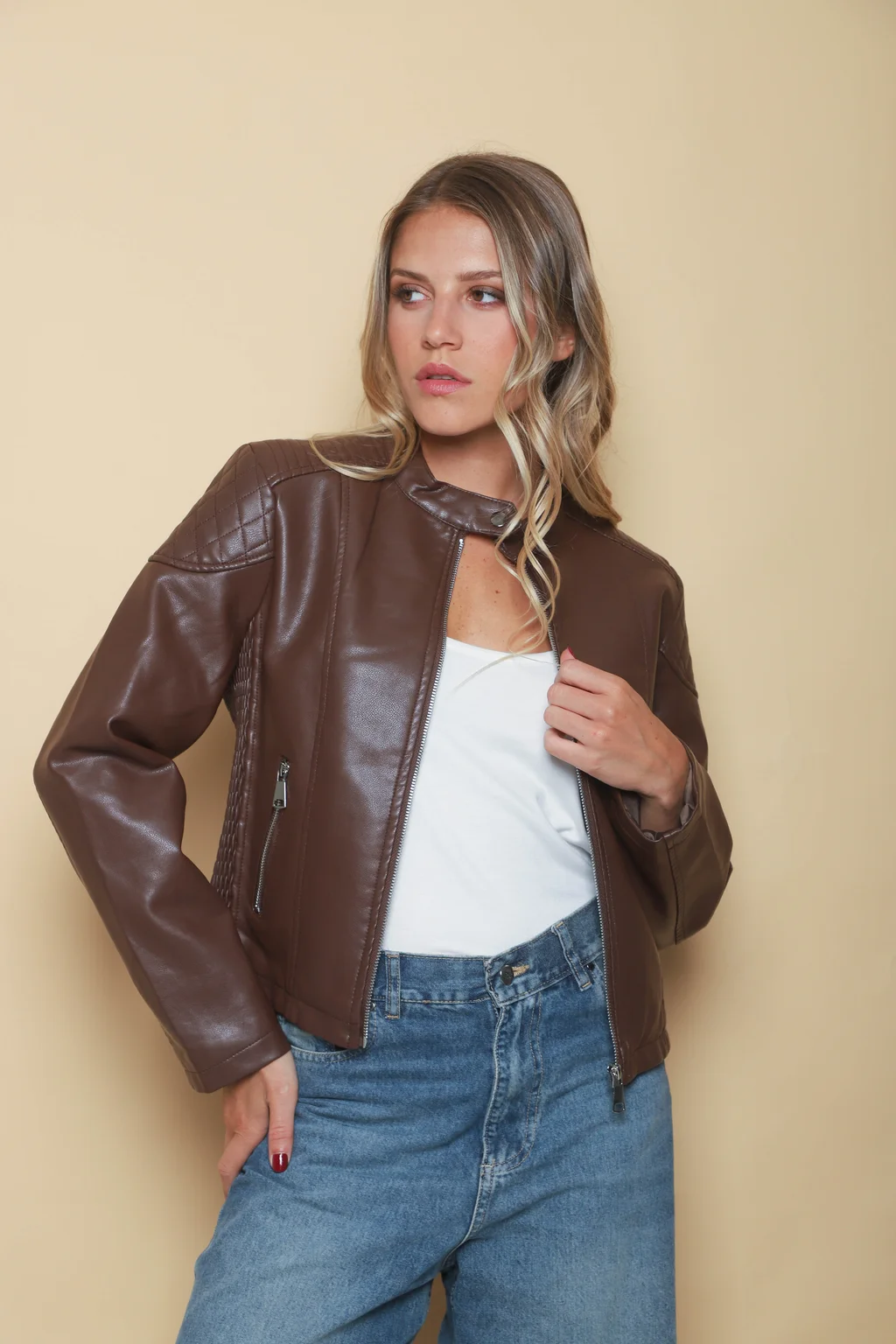 Campera Houston Ecocuero GU78301