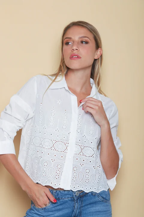 Camisa Enjoy Broderie GUK70038