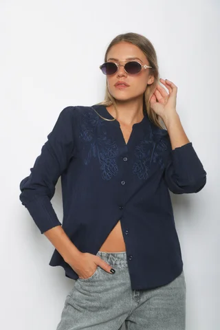 Camisa TOLEDO BORDADA GU61 - Vista 4