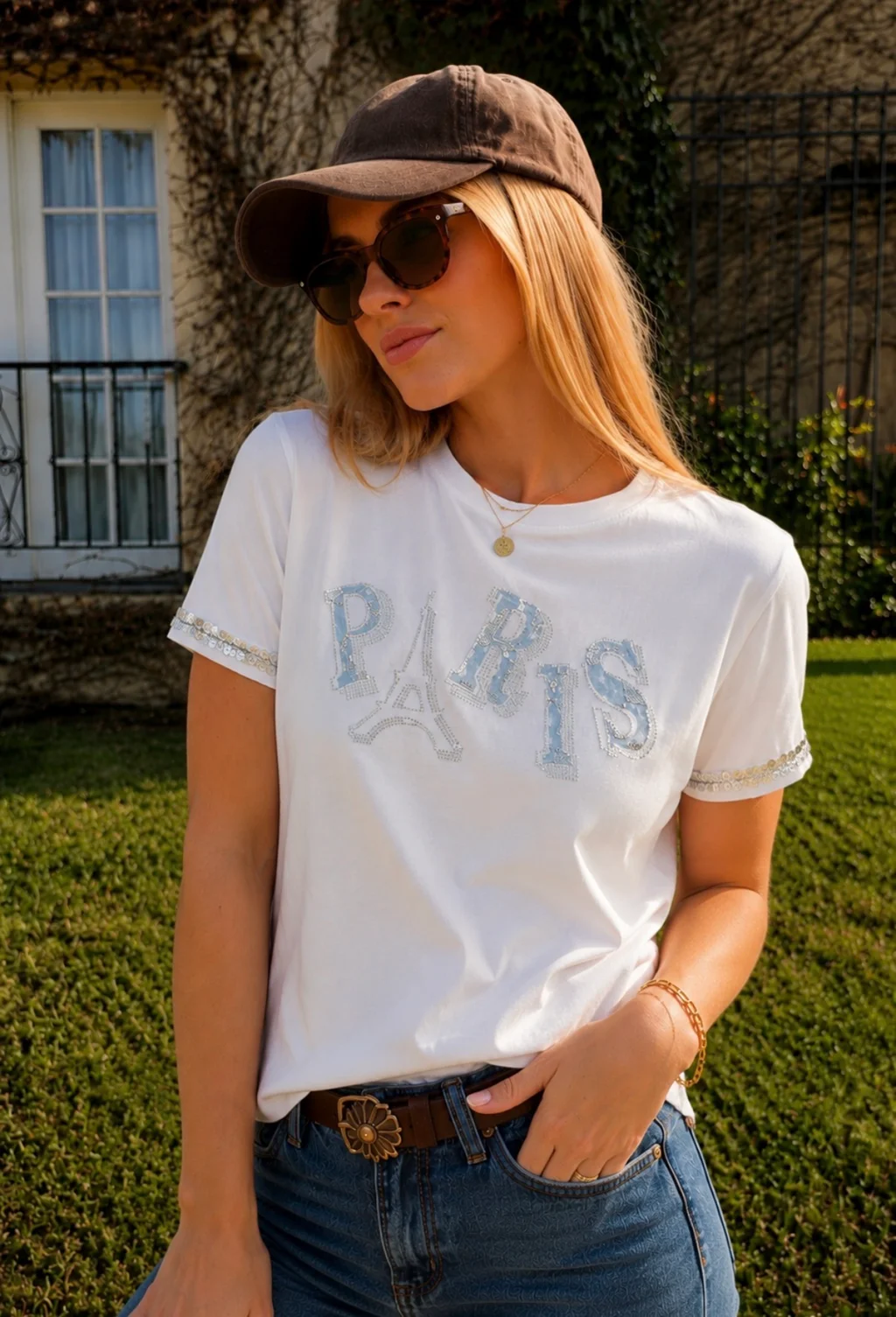 Remera Paris Brillos GU36104
