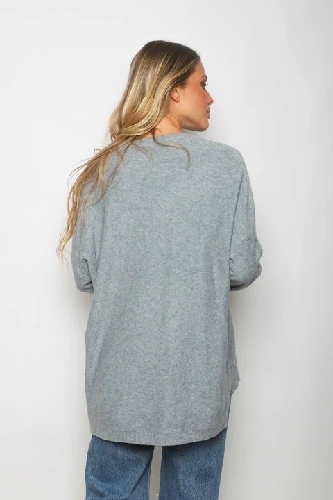 Sweater BIRMANA Largo Bremer con Botones GUL808