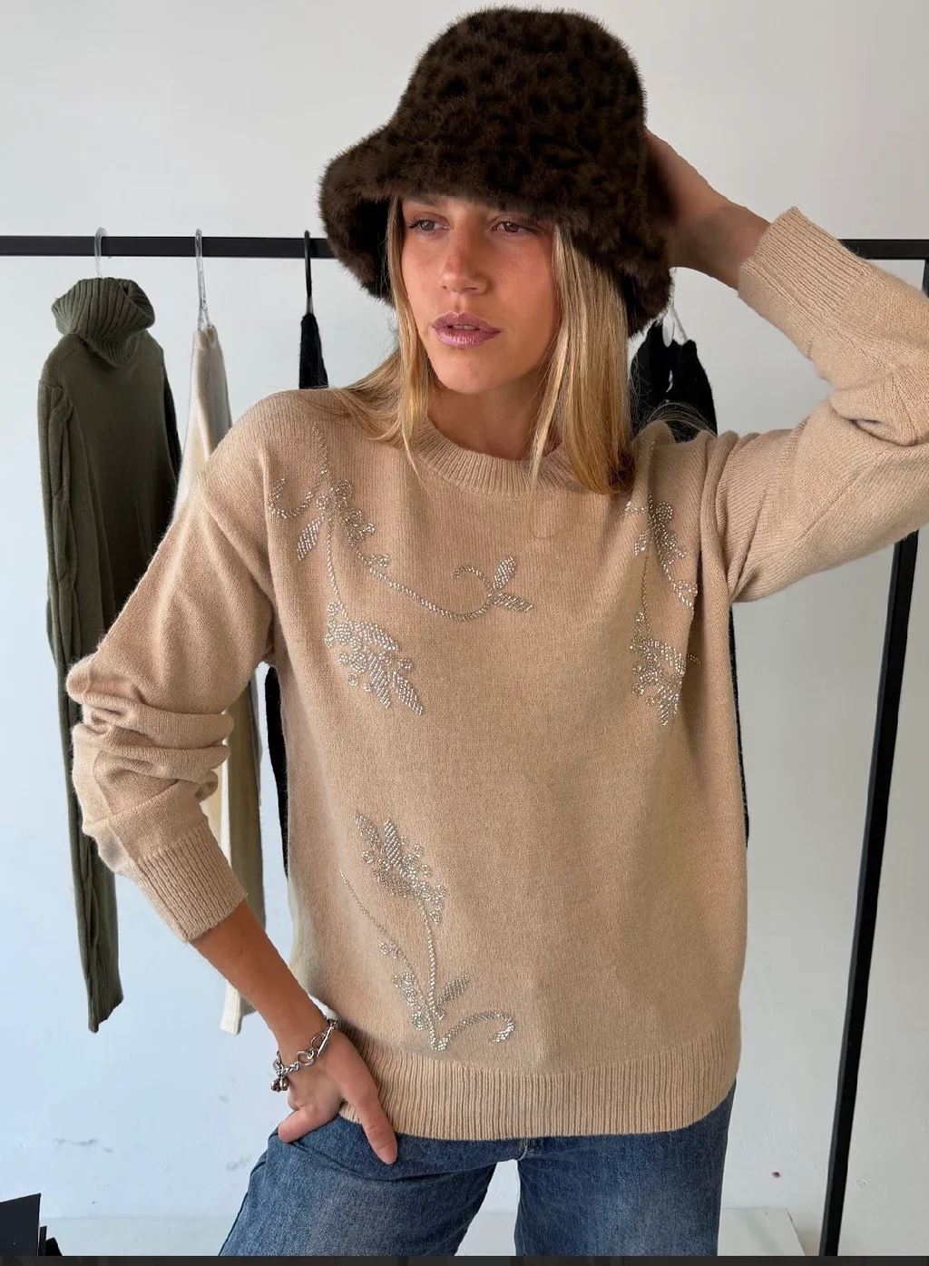 Sweater NORTH c/canutillo GU405834