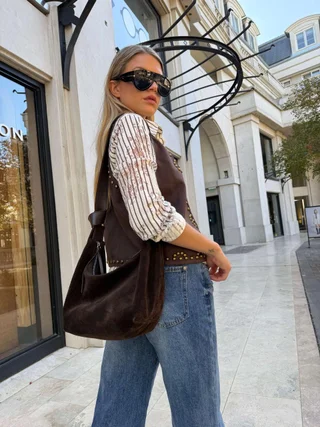 Chaleco RAWSON Gamuza Tachas GU70278 - Vista 5