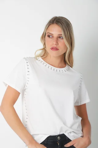 Remera SENSU Algodon Lycra c/Tachas GU733 - Vista 3