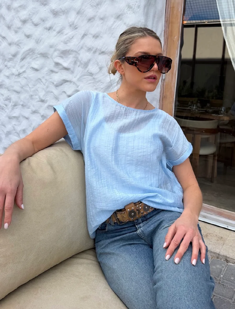 Remera ALICE Premium Bambula con Strass GU6222