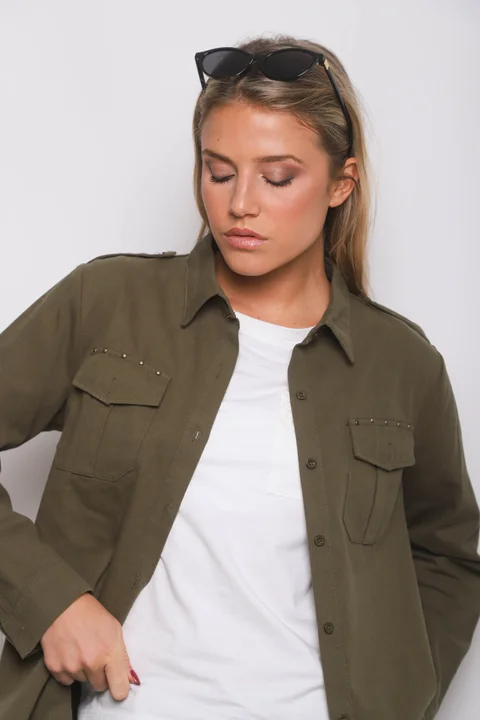  Camisa WANSEL Gabardina Bordada GU70284