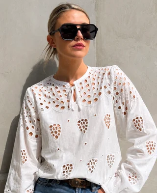 Blusa SINGARA BRODERIE GUK70092 - Vista 2