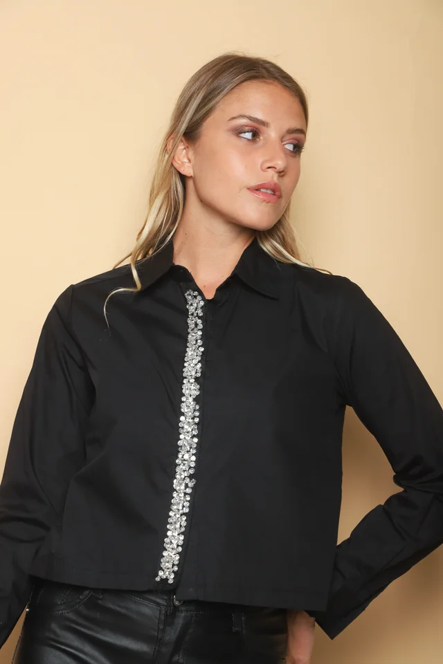 Camisa Bijou con Piedras GUK70059