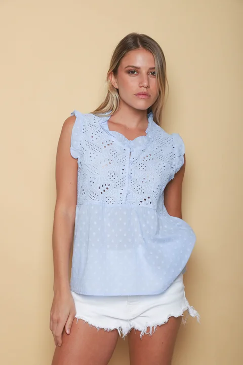 Blusa YUKI Broderie Bordada GU70210