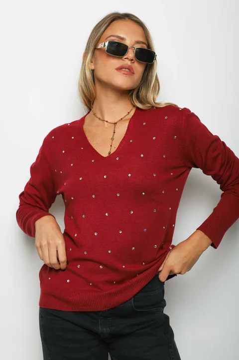 Sweater SENA Bremer c/ Strass GU615