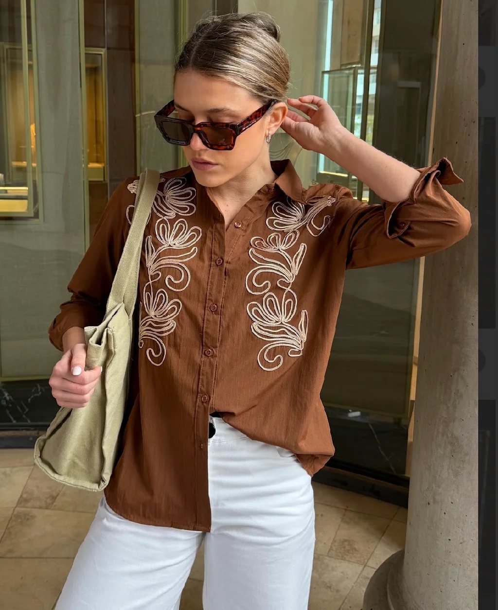Camisa MOUSS Bordada GUK70266