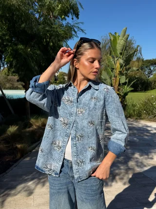Camisa VINAH Jean Bordada GU278769 - Vista 3
