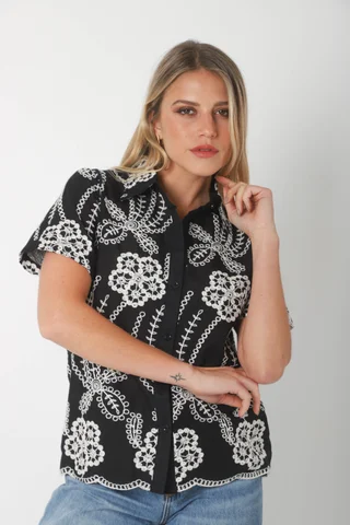 Camisa PORTER Bordada GU5168 - Vista 4