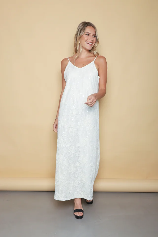 Vestido DREAMS encaje y lentejuelas GUK70177