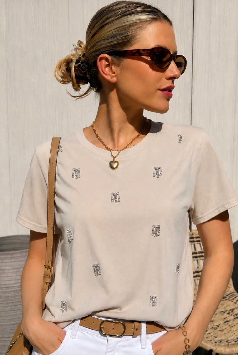 Remera FAIER con Piedras GU70034