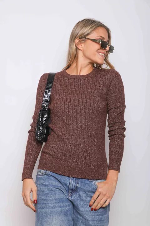 Sweater KALU Trenzado Lurex GUL656
