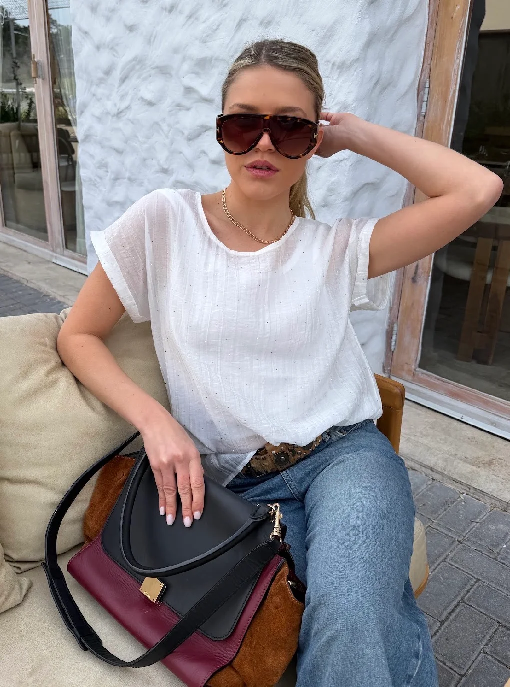 Remera ALICE Premium Bambula con Strass GU6222