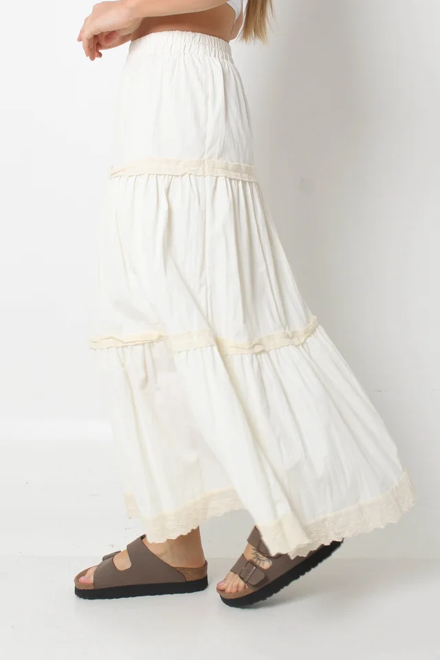 Pollera VISCAYA Paisana Con Puntilla GUN62284