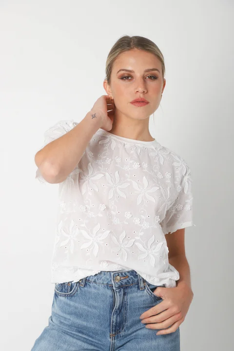 Remera SHANGAI Bordada GU5161