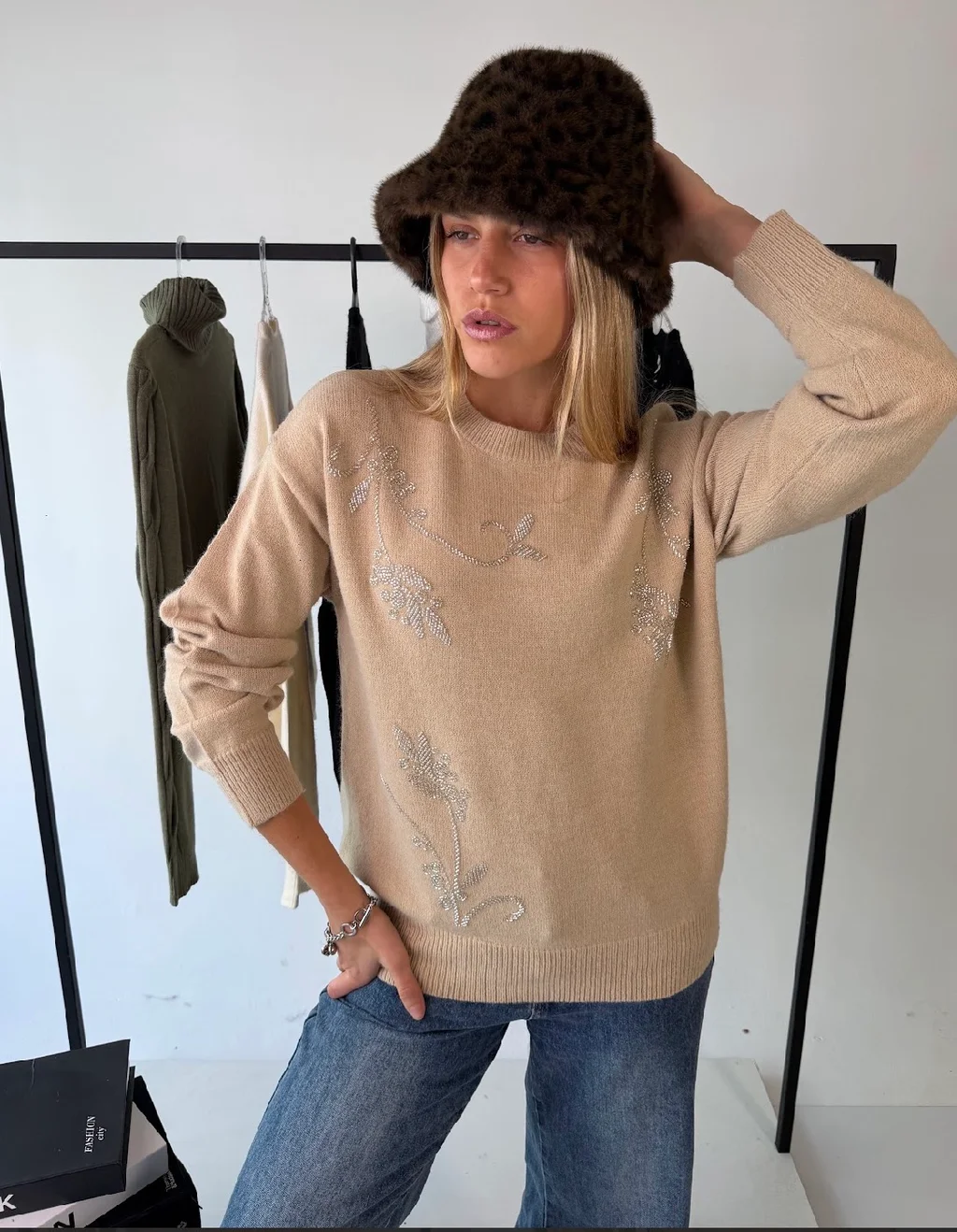 Sweater NORTH c/canutillo GU405834