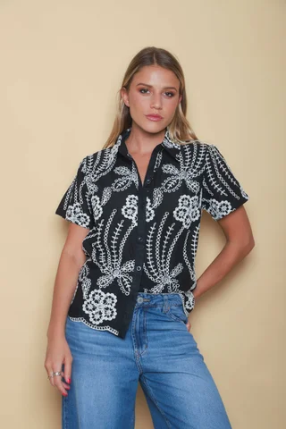 Camisa PORTER Bordada GU5168 - Vista 2