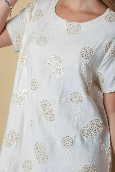 Vestido REGAZZA Lino c/bordado GUCH3013