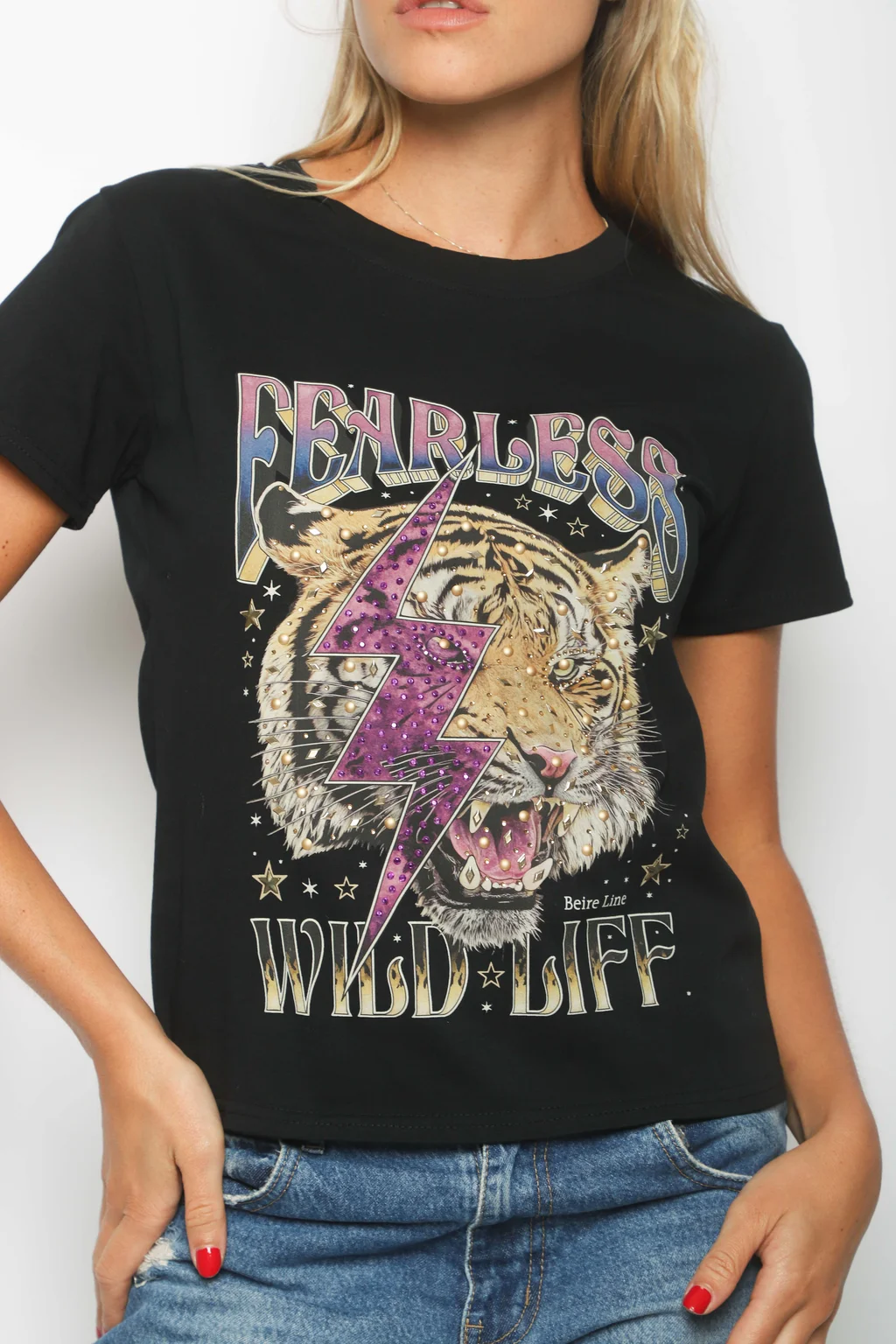 Remera FEARLESS Brillos GU5122