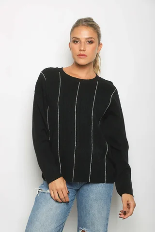 Sweater DANERI c/strass GUL850 - Vista 6