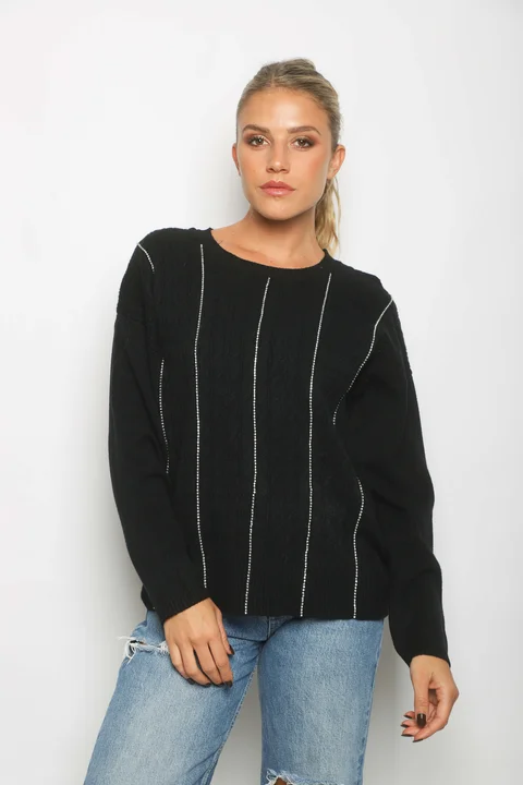 Sweater DANERI c/strass GUL850