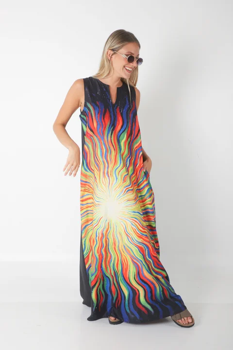 Vestido STARK LLUVIA DE COLORES GU261