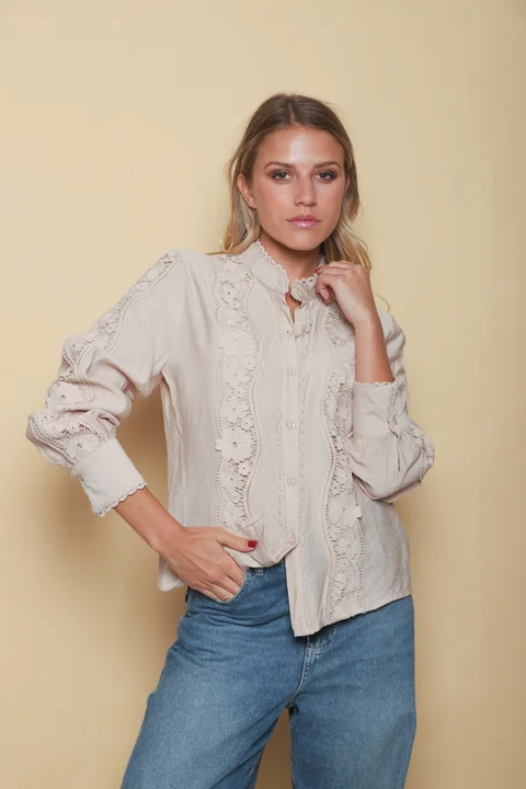 Camisa DOMENICA Bordada GUP33014