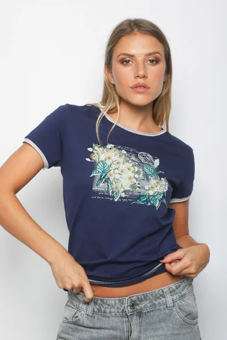 Remera LISER BORDADA GU356347 - Vista 1