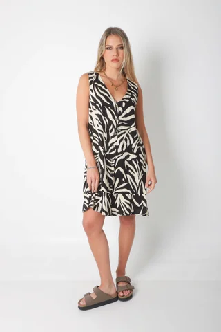 Vestido KENSINTON de LINO Abotonado   - Vista 2