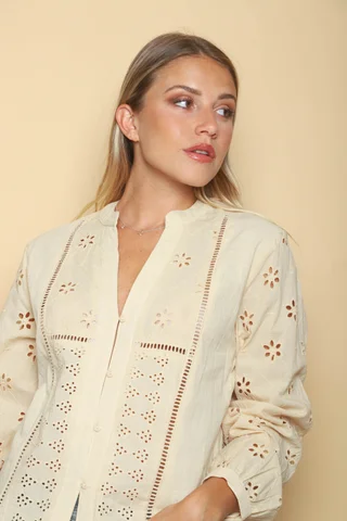 Camisa DARCIL Broderie GU70199 - Vista 6