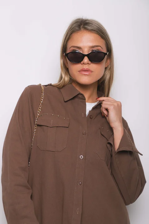  Camisa WANSEL Gabardina Bordada GU70284