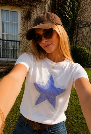 Remera BLUE STAR C/ Piedras GU15811 - Vista 3