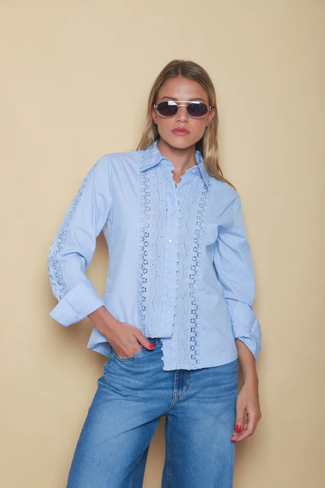 Camisa KARLY C/ Puntilla GUK4115