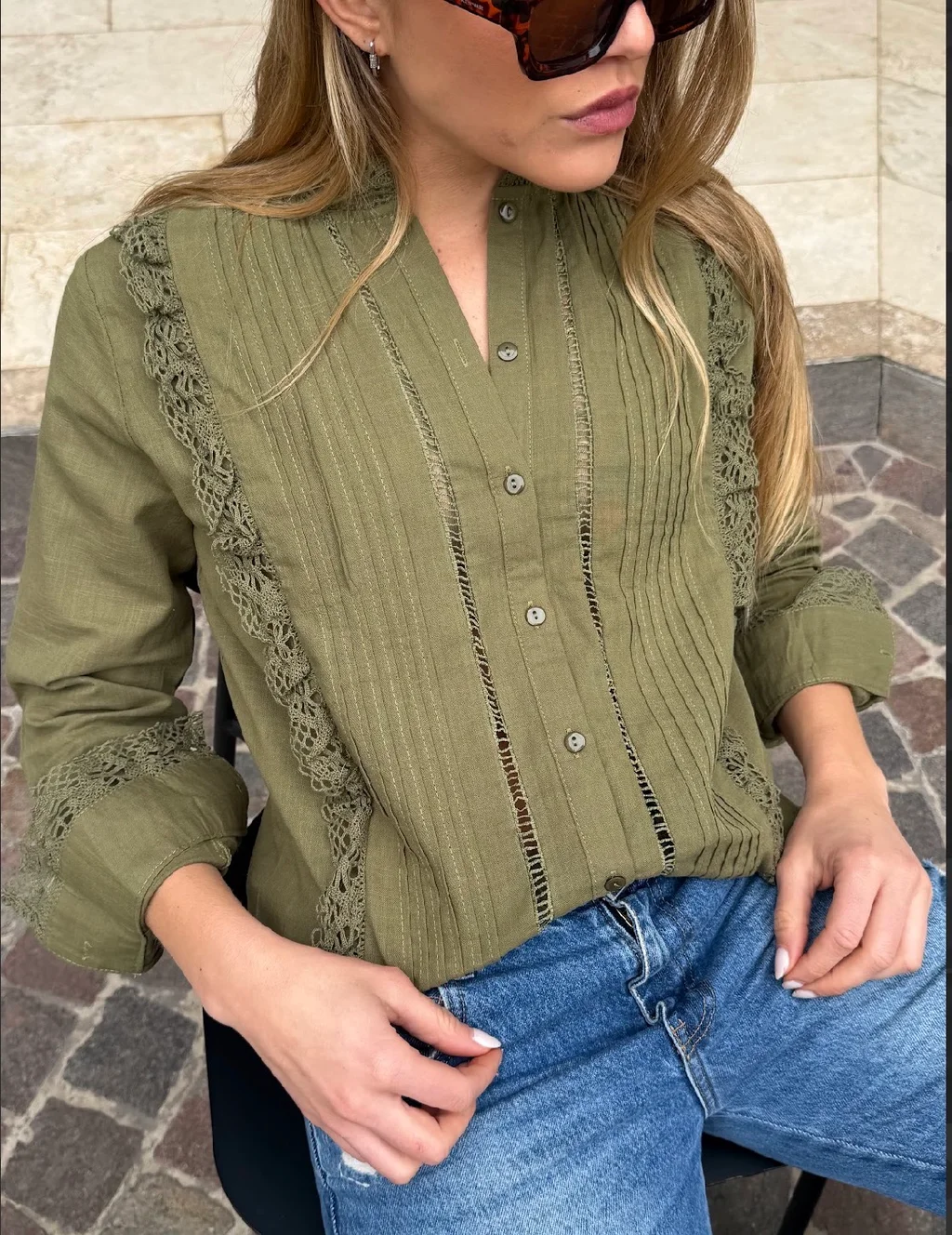 Camisa VANCY Tablitas LINO GUK68