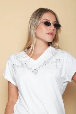 Remera KAITY Bordada c/ Canutillo GUK70166 - Vista 5